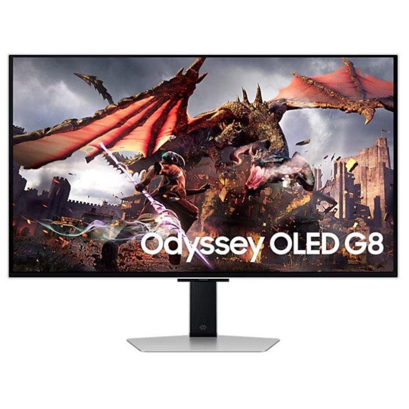 Monitor|SAMSUNG|32"|Gaming/Smart/4K|Panel OLED|3840x2160|16:9|0.03 ms|Speakers|Swivel|Pivot|Height adjustable|Tilt|Colour Silver Monitor|SAMSUNG|32"|Gaming/Smart/4K|Panel OLED|3840x2160|16:9|0.03 ms|Speakers|Swivel|Pivot|Height adjustable|Tilt|Colour Silver