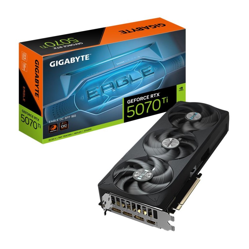 Graphics Card|GIGABYTE|NVIDIA GeForce RTX 5070 Ti|16 GB|GDDR7|256 bit|PCIE 5.0 16x|Triple slot Fansink|1xHDMI|3xDisplayPort|GV-N Graphics Card|GIGABYTE|NVIDIA GeForce RTX 5070 Ti|16 GB|GDDR7|256 bit|PCIE 5.0 16x|Triple slot Fansink|1xHDMI|3xDisplayPort|GV-N