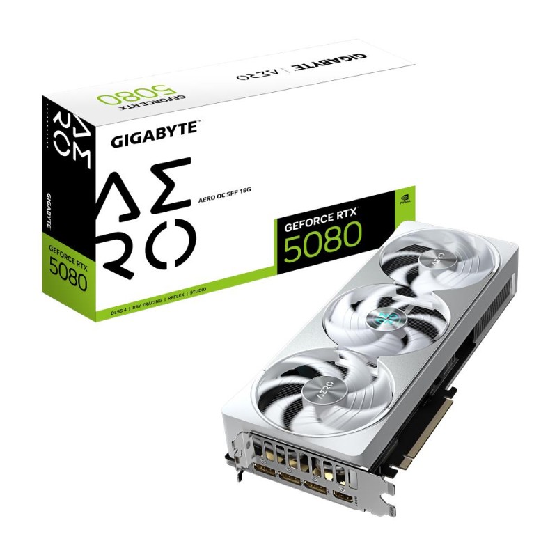 Graphics Card|GIGABYTE|NVIDIA GeForce RTX 5080|16 GB|GDDR7|256 bit|PCIE 5.0 16x|GPU 2617 MHz|Dual Slot Fansink|1xHDMI|3xDisplayP Graphics Card|GIGABYTE|NVIDIA GeForce RTX 5080|16 GB|GDDR7|256 bit|PCIE 5.0 16x|GPU 2617 MHz|Dual Slot Fansink|1xHDMI|3xDisplayP
