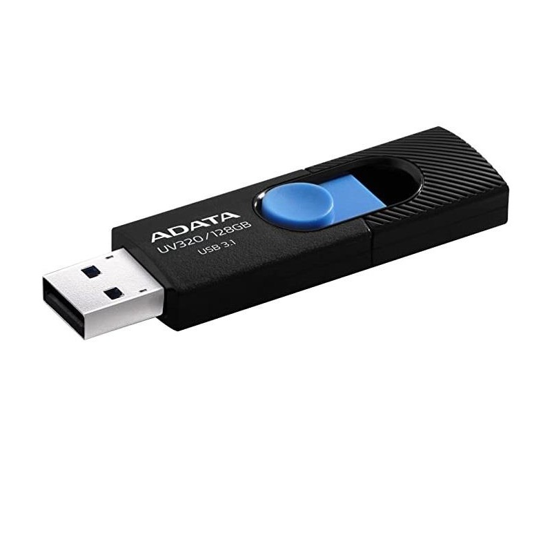 MEMORY DRIVE FLASH USB3 128GB/BLACK AUV320-128G-RBKBL ADATA MEMORY DRIVE FLASH USB3 128GB/BLACK AUV320-128G-RBKBL ADATA