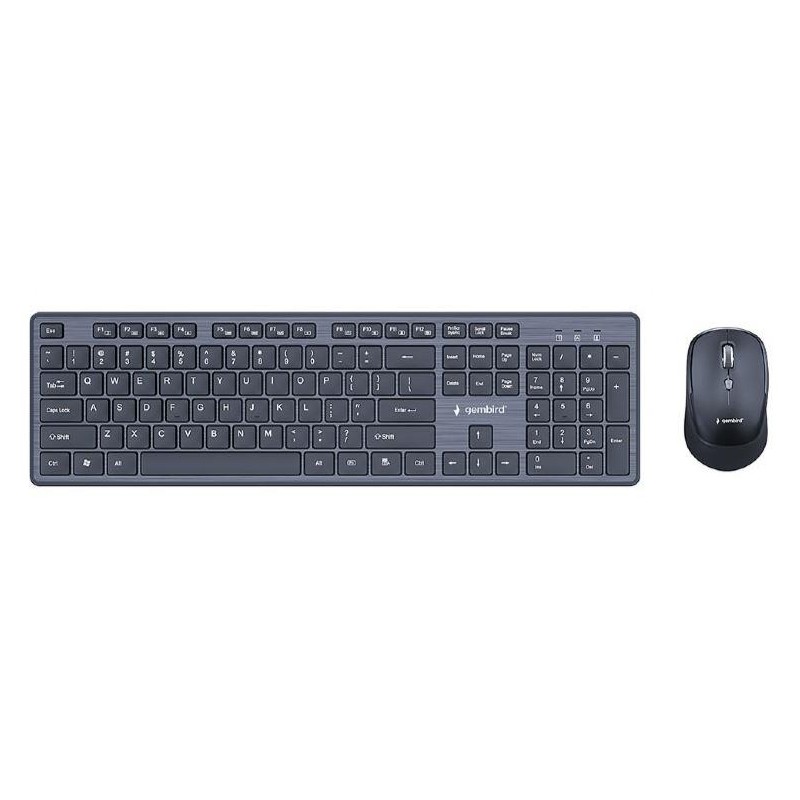 KEYBOARD +MOUSE WRL ENG/DESKTOP BK KBS-WCH-04 GEMBIRD