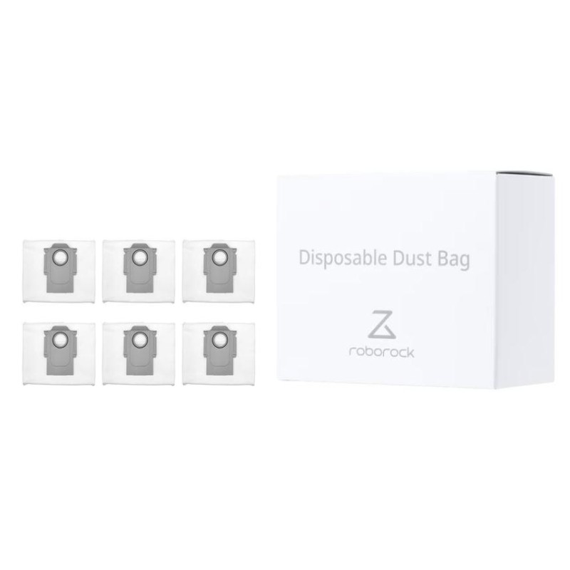 Vacuum Cleaner Accessory|ROBOROCK|Disposable Dust Bag 6pcs|White|For Q7 White+/Q7 White Max+/Q7 Black/ Q7 Black Max/Q7 Black+/Q7