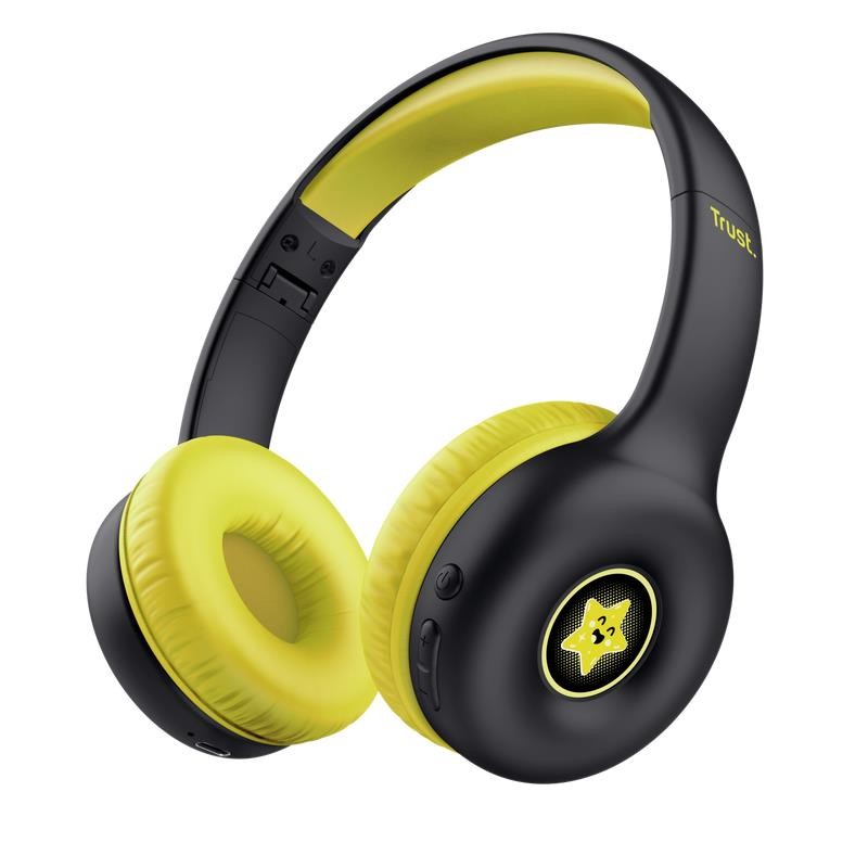 HEADPHONES WRL NOUNA KIDS/BLACK 25405 TRUST HEADPHONES WRL NOUNA KIDS/BLACK 25405 TRUST