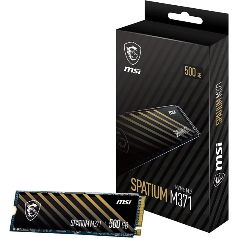 SSD|MSI|SPATIUM M371|500GB|M.2|PCIE|NVMe|3D NAND|Write speed 1150 MBytes/sec|Read speed 2200 MBytes/sec|2.15mm|TBW 110 TB|MTBF 1 SSD|MSI|SPATIUM M371|500GB|M.2|PCIE|NVMe|3D NAND|Write speed 1150 MBytes/sec|Read speed 2200 MBytes/sec|2.15mm|TBW 110 TB|MTBF 1