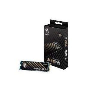 SSD|MSI|SPATIUM M450|500GB|M.2|PCIe Gen4|NVMe|3D NAND|Write speed 2300 MBytes/sec|Read speed 3600 MBytes/sec|2.15mm|TBW 300 TB|M