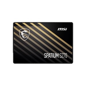 SSD|MSI|SPATIUM S270|960GB|SATA|3D NAND|Write speed 450 MBytes/sec|Read speed 500 MBytes/sec|2,5"|TBW 500 TB|MTBF 2000000 hours|