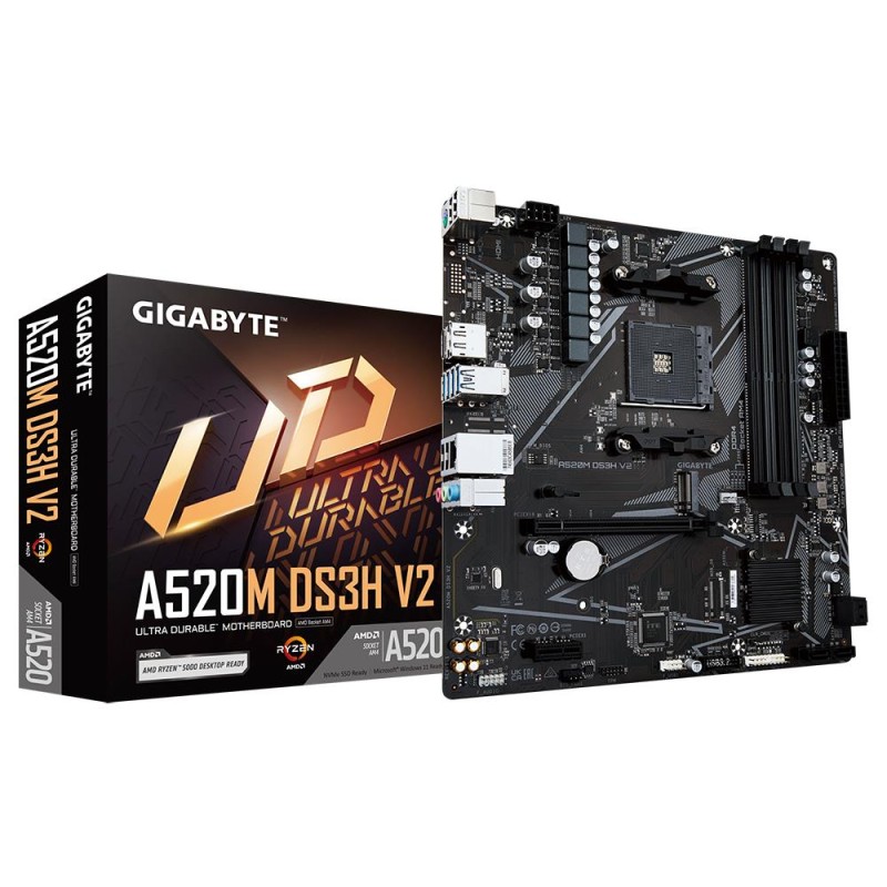 Mainboard|GIGABYTE|AMD A520|SAM4|Micro-ATX|Memory DDR4|Memory slots 4|1xPCI-Express 3.0 1x|1xPCI-Express 3.0 16x|1xM.2|1xHDMI|1x Mainboard|GIGABYTE|AMD A520|SAM4|Micro-ATX|Memory DDR4|Memory slots 4|1xPCI-Express 3.0 1x|1xPCI-Express 3.0 16x|1xM.2|1xHDMI|1x