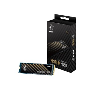 SSD|MSI|SPATIUM M450|1TB|M.2|PCIe Gen4|NVMe|3D NAND|Write speed 2400 MBytes/sec|Read speed 3400 MBytes/sec|2.15mm|TBW 350 TB|MTB