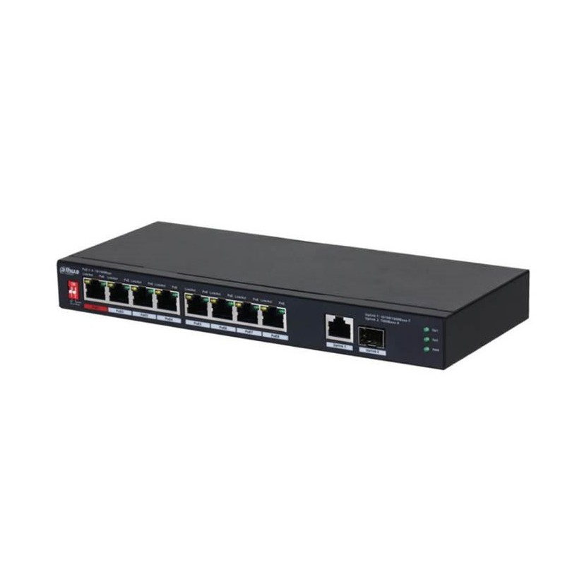 Switch|DAHUA|PFS3110-8ET1GT1GF-96|Desktop/pedestal|8x10Base-T / 100Base-TX|1x10Base-T / 100Base-TX / 1000Base-T|2x1000Base-T|PoE Switch|DAHUA|PFS3110-8ET1GT1GF-96|Desktop/pedestal|8x10Base-T / 100Base-TX|1x10Base-T / 100Base-TX / 1000Base-T|2x1000Base-T|PoE