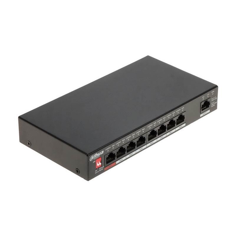 Switch|DAHUA|Type L2|Desktop/pedestal|Rack|1x10Base-T / 100Base-TX / 1000Base-T|PoE ports 8|96 Watts|DH-PFS3009-8ET1GT-96-V2 Switch|DAHUA|Type L2|Desktop/pedestal|Rack|1x10Base-T / 100Base-TX / 1000Base-T|PoE ports 8|96 Watts|DH-PFS3009-8ET1GT-96-V2