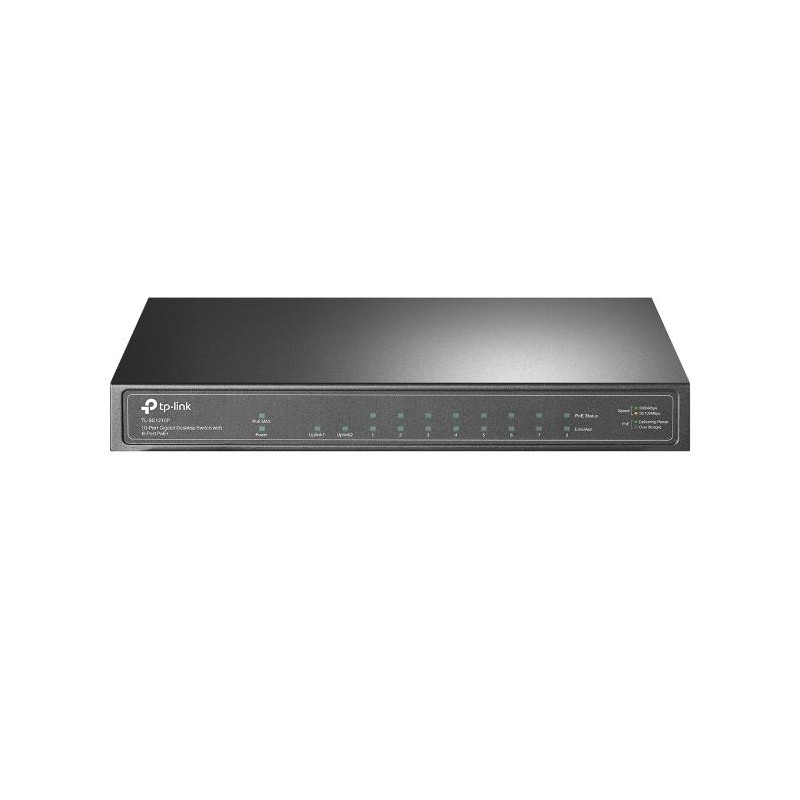Switch|TP-LINK|TL-SG1210P|Desktop/pedestal|9x10Base-T / 100Base-TX / 1000Base-T|1xSFP|PoE+ ports 8|TL-SG1210P Switch|TP-LINK|TL-SG1210P|Desktop/pedestal|9x10Base-T / 100Base-TX / 1000Base-T|1xSFP|PoE+ ports 8|TL-SG1210P