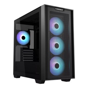 Case|ASUS|A21 PLUS|MidiTower|Case product features Transparent panel|Not included|MicroATX|MiniITX|Colour Black|A21PLUSTGARGBBLA