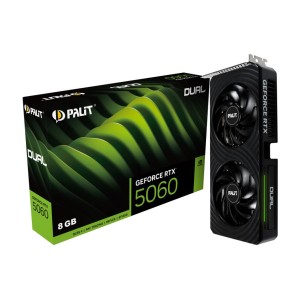 Graphics Card|PALIT|NVIDIA GeForce RTX 5060|8 GB|GDDR7|128 bit|PCIE 5.0 16x|Dual Slot Fansink|3xDisplayPort|NE75060019P1-GB2063D