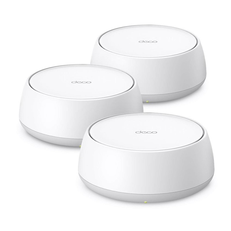 Wireless Router|TP-LINK|Wireless Router|3-pack|5000 Mbps|Mesh|Wi-Fi 7|2x2.5GbE|LAN WAN ports 2|Number of antennas 4|DECOBE25(3-P