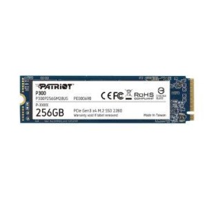SSD|PATRIOT|P300|256GB|M.2|PCIE|NVMe|3D NAND|Write speed 1100 MBytes/sec|Read speed 1700 MBytes/sec|3.8mm|TBW 120 TB|P300P256GM2