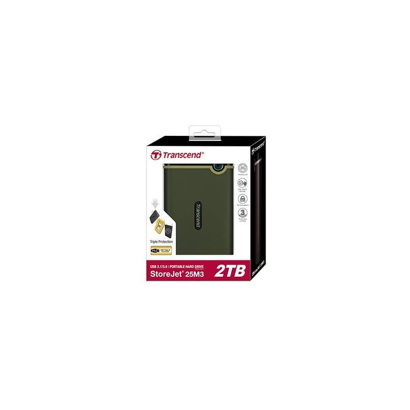 External HDD|TRANSCEND|StoreJet|2TB|USB 3.0|Colour Green|TS2TSJ25M3G External HDD|TRANSCEND|StoreJet|2TB|USB 3.0|Colour Green|TS2TSJ25M3G