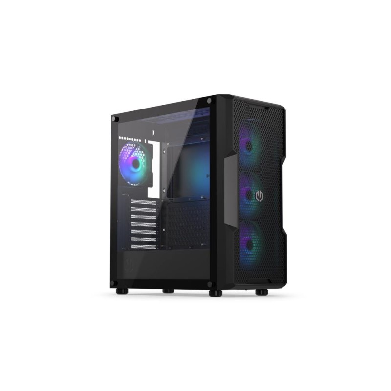 Case|ENDORFY|Regnum 400 ARGB|MidiTower|Case product features Transparent panel|Not included|ATX|MicroATX|MiniITX|Colour Black|EY