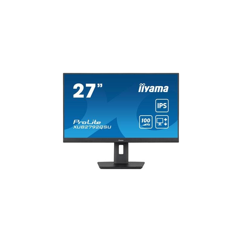 LCD Monitor|IIYAMA|27"|Business|Panel IPS|2560x1440|16:9|100Hz|Matte|0.4 ms|Speakers|Swivel|Pivot|Height adjustable|Tilt|Colour 