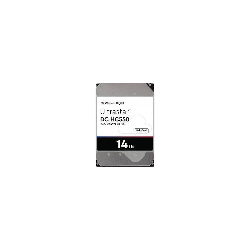 HDD|WESTERN DIGITAL ULTRASTAR|Ultrastar DC HC550|WUH721814ALE6L4|14TB|SATA 3.0|512 MB|7200 rpm|3,5"|0F38581
