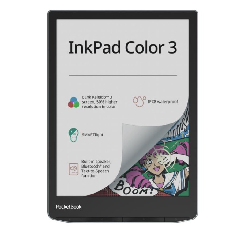 E-Reader|POCKETBOOK|InkPad Color 3|7.8"|1872x1404|1xUSB-C|Wireless LAN|Bluetooth|PB743K3-1-WW E-Reader|POCKETBOOK|InkPad Color 3|7.8"|1872x1404|1xUSB-C|Wireless LAN|Bluetooth|PB743K3-1-WW