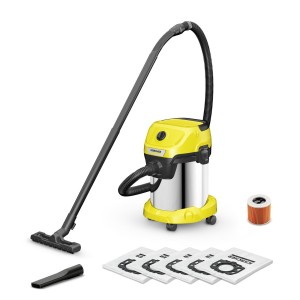 Vacuum Cleaner|KARCHER|Wet and dry vacuum cleaner WD 3 S V-17/4/20 + 4 FB|1000 Watts|Suction power 230W|Capacity 17 l|Noise 74 d