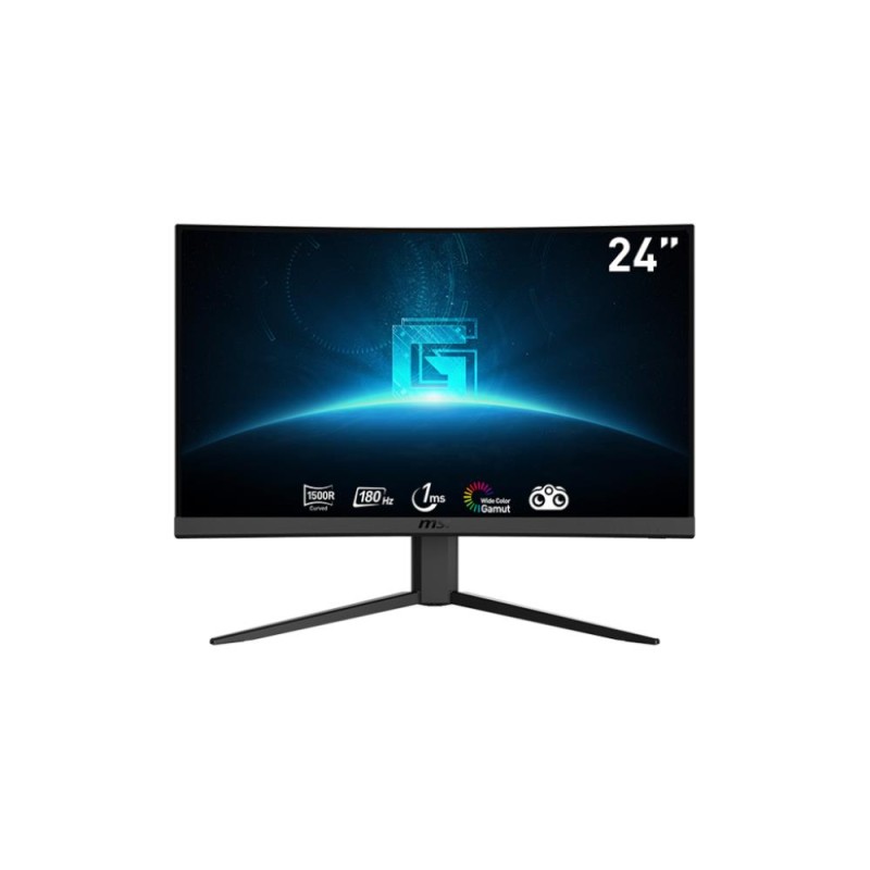 LCD Monitor|MSI|G24C4 E2|23.6"|Business/Curved|Panel VA|1920x1080|16:9|180 Hz|1 ms|Tilt|Colour Black|G24C4E2 LCD Monitor|MSI|G24C4 E2|23.6"|Business/Curved|Panel VA|1920x1080|16:9|180 Hz|1 ms|Tilt|Colour Black|G24C4E2