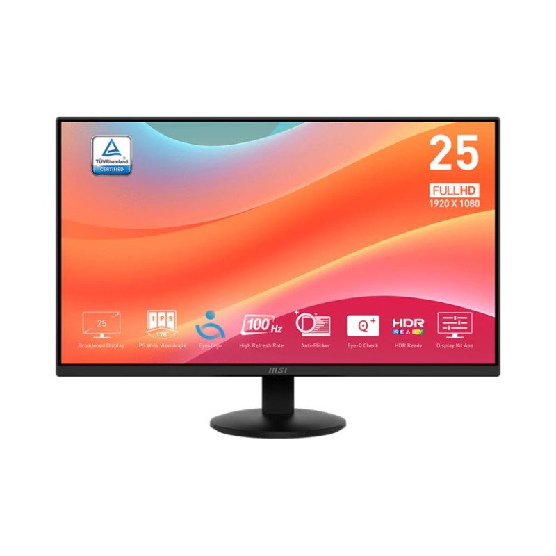 LCD Monitor|MSI|PRO MP252L|24.5"|Business|Tilt|Panel IPS|1920x1080|16:9|100 Hz|1 ms|Colour Black|PROMP252L LCD Monitor|MSI|PRO MP252L|24.5"|Business|Tilt|Panel IPS|1920x1080|16:9|100 Hz|1 ms|Colour Black|PROMP252L