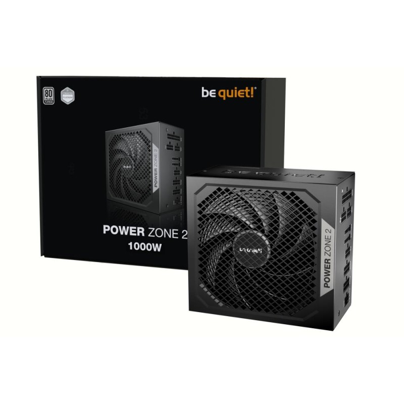 Power Supply|BE QUIET|POWER ZONE 2|1000 Watts|Peak Power 1070 Watts|Efficiency 80 PLUS PLATINIUM|MTBF 100000 hours|BP008EU