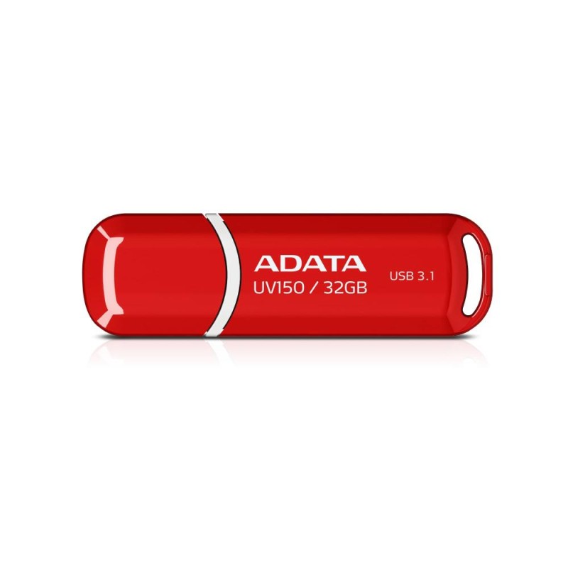 MEMORY DRIVE FLASH USB3.1 32GB/RED AUV150-32G-RRD ADATA MEMORY DRIVE FLASH USB3.1 32GB/RED AUV150-32G-RRD ADATA