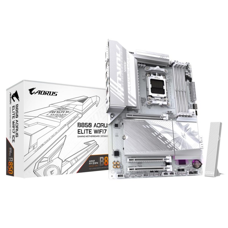 Mainboard|GIGABYTE|AMD B850|SAM5|ATX|Memory DDR5|2xPCI-Express 3.0 1x|1xPCI-Express 4.0 4x |1xPCI-Express 4.0 8x|1xPCI-Express 5 Mainboard|GIGABYTE|AMD B850|SAM5|ATX|Memory DDR5|2xPCI-Express 3.0 1x|1xPCI-Express 4.0 4x |1xPCI-Express 4.0 8x|1xPCI-Express 5