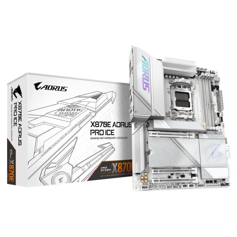 Mainboard|GIGABYTE|AMD X870E|SAM5|ATX|Memory DDR5|Memory slots 4|1xPCI-Express 3.0 4x|1xPCI-Express 4.0 4x |1xPCI-Express 5.0 16 Mainboard|GIGABYTE|AMD X870E|SAM5|ATX|Memory DDR5|Memory slots 4|1xPCI-Express 3.0 4x|1xPCI-Express 4.0 4x |1xPCI-Express 5.0 16