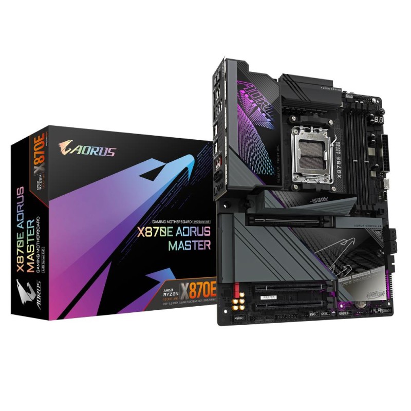 Mainboard|GIGABYTE|AMD X870E|SAM5|ATX|Memory DDR5|Memory slots 4|1xPCI-Express 3.0 4x|1xPCI-Express 4.0 4x |1xPCI-Express 5.0 16 Mainboard|GIGABYTE|AMD X870E|SAM5|ATX|Memory DDR5|Memory slots 4|1xPCI-Express 3.0 4x|1xPCI-Express 4.0 4x |1xPCI-Express 5.0 16