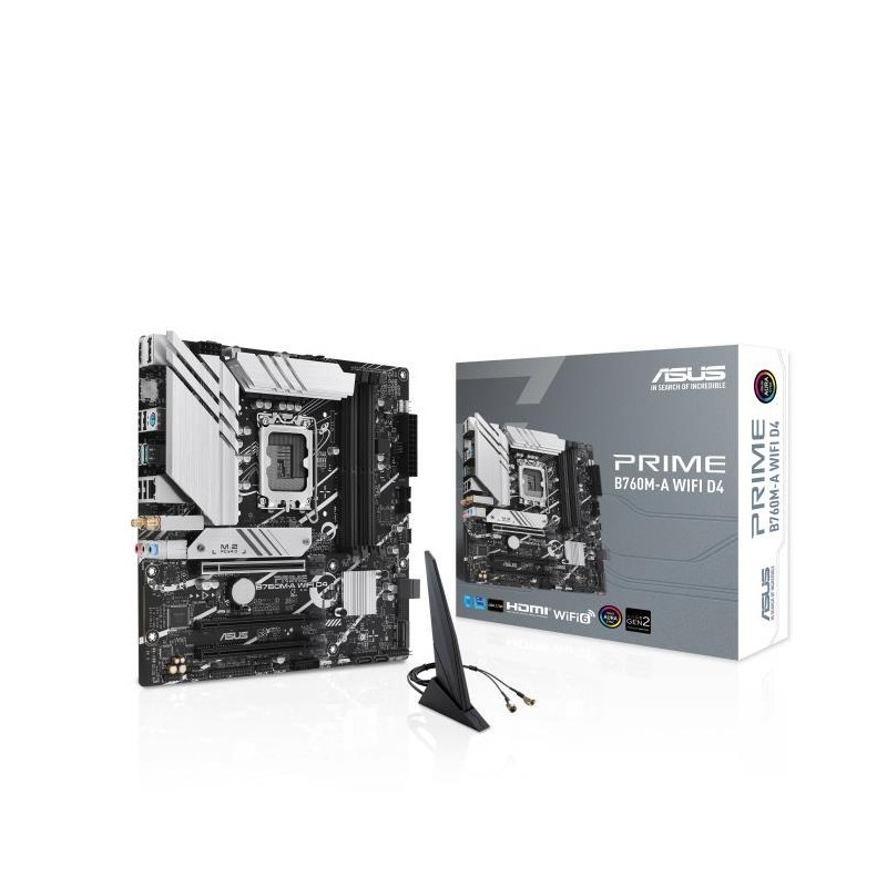 Mainboard|ASUS|Intel B760 Express|LGA1700|Micro-ATX|Memory DDR4|Memory slots 4|3xPCI-Express 4.0 16x|2xM.2|2xHDMI|1xDisplayPort| Mainboard|ASUS|Intel B760 Express|LGA1700|Micro-ATX|Memory DDR4|Memory slots 4|3xPCI-Express 4.0 16x|2xM.2|2xHDMI|1xDisplayPort|