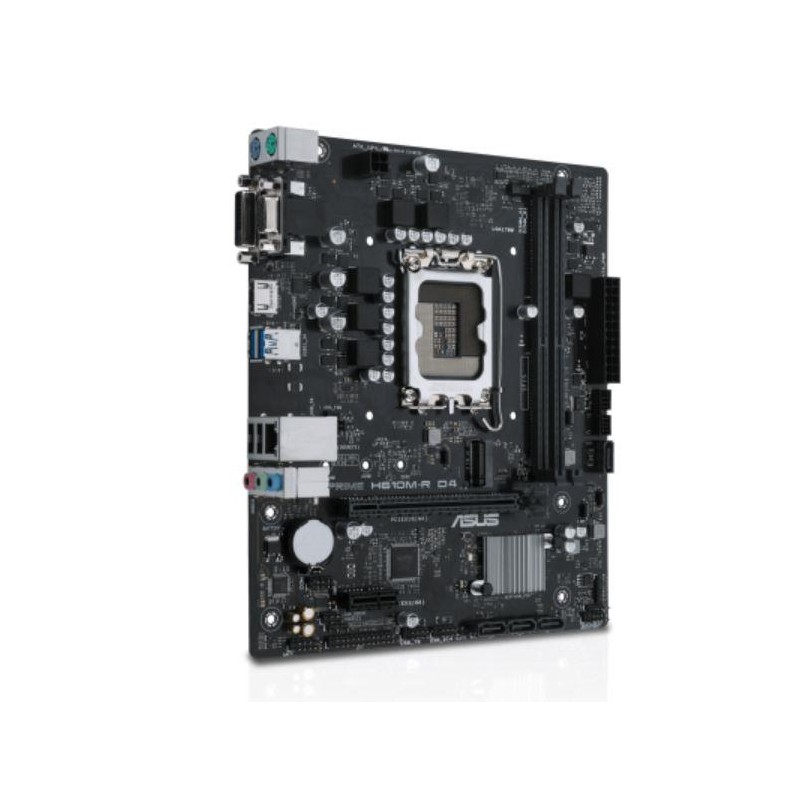 Mainboard|ASUS|Intel H610|LGA1700|Micro-ATX|Memory DDR4|Memory slots 2|1xPCI-Express 1x|1xPCI-Express 16x|1xM.2|1x15pin D-sub|2x Mainboard|ASUS|Intel H610|LGA1700|Micro-ATX|Memory DDR4|Memory slots 2|1xPCI-Express 1x|1xPCI-Express 16x|1xM.2|1x15pin D-sub|2x
