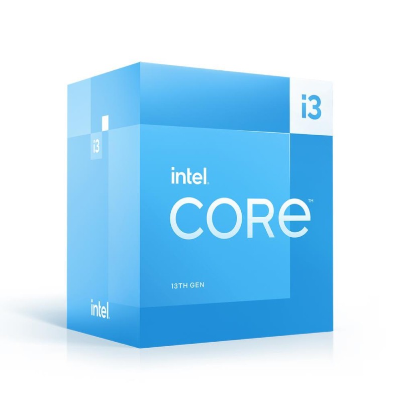 CPU|INTEL|Desktop|Core i3|i3-13100|Raptor Lake|3400 MHz|Cores 4|12MB|Socket LGA1700|60 Watts|GPU UHD 730|BOX|BX8071513100SRMBU CPU|INTEL|Desktop|Core i3|i3-13100|Raptor Lake|3400 MHz|Cores 4|12MB|Socket LGA1700|60 Watts|GPU UHD 730|BOX|BX8071513100SRMBU