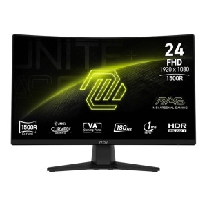 LCD Monitor|MSI|MAG 242C|23.6"|Gaming/Curved/Frameless|Matte|Panel VA|1920x1080|16:9|180Hz|1 ms|Colour Black|MAG242C