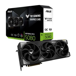 Graphics Card|ASUS|NVIDIA GeForce RTX 5080|16 GB|GDDR7|256 bit|PCIE 5.0 16x|Triple slot Fansink|2xHDMI|3xDisplayPort|TUF-RTX5080