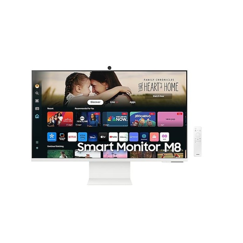 LCD Monitor|SAMSUNG|32"|Smart|Panel VA|3840x2160|16:9|60 Hz|4 ms|Swivel|Pivot|Height adjustable|Tilt|Colour White|LS32DM801UUXDU LCD Monitor|SAMSUNG|32"|Smart|Panel VA|3840x2160|16:9|60 Hz|4 ms|Swivel|Pivot|Height adjustable|Tilt|Colour White|LS32DM801UUXDU