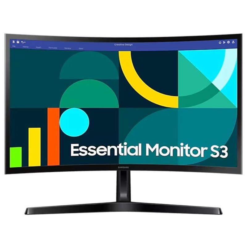 LCD Monitor|SAMSUNG|LS24D366GAUXEN|24"|Business/Curved|Panel VA|1920x1080|16:9|100Hz|4 ms|Tilt|Colour Black|LS24D366GAUXEN
