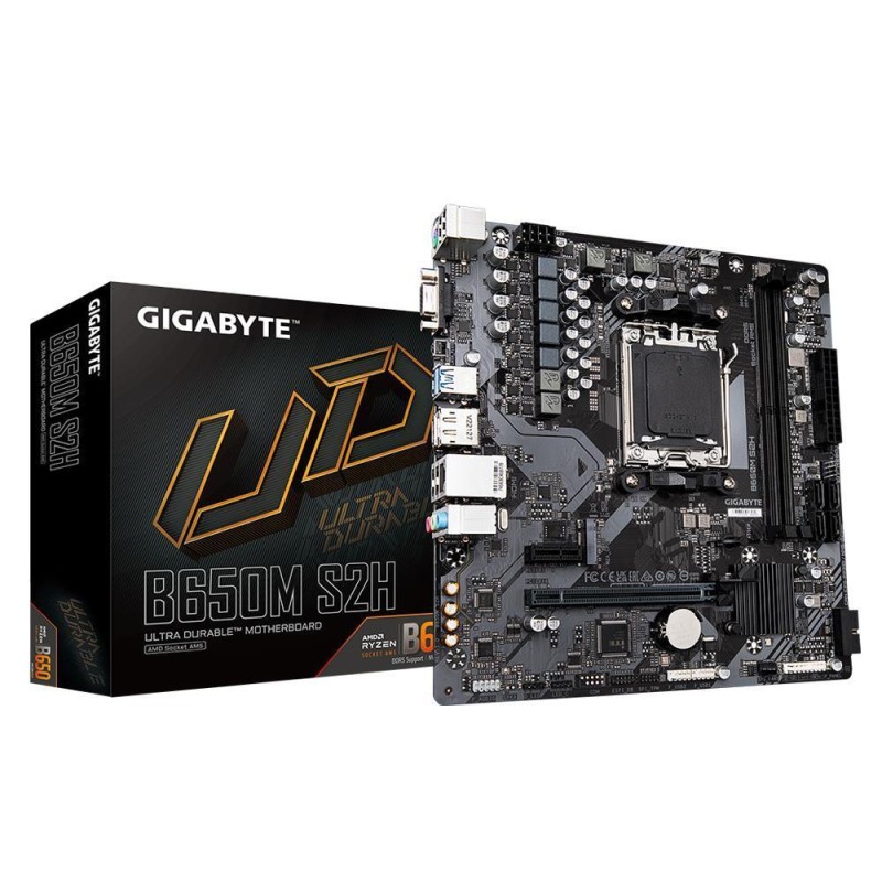 Mainboard|GIGABYTE|AMD B650|SAM5|Micro-ATX|Memory DDR5|Memory slots 2|1xPCI-Express 3.0 1x|1xPCI-Express 4.0 16x|1xM.2|1x15pin D Mainboard|GIGABYTE|AMD B650|SAM5|Micro-ATX|Memory DDR5|Memory slots 2|1xPCI-Express 3.0 1x|1xPCI-Express 4.0 16x|1xM.2|1x15pin D