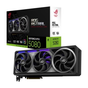 Graphics Card|ASUS|NVIDIA GeForce RTX 5080|16 GB|GDDR7|256 bit|PCIE 5.0 16x|Triple slot Fansink|2xHDMI|3xDisplayPort|ASTRAL-RTX5