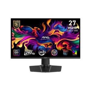 Monitor|MSI|MAG 271QP QD-OLED X24|26.5"|Gaming|Swivel|Pivot|Height adjustable|Tilt|Matte|Panel QD-OLED|2560x1440|16:9|240 ??|0.0