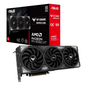 Graphics Card|ASUS|AMD Radeon RX 9060 XT|16 GB|GDDR6|128 bit|PCIE 5.0 16x|Triple slot Fansink|1xHDMI|2xDisplayPort|TUF-RX9060XT-