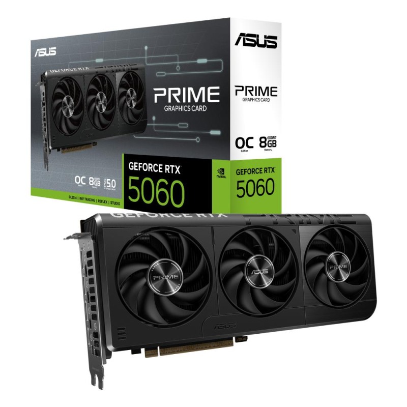 VGA PCIE16 RTX5060 8GB GDDR7/PRIME-RTX5060-O8G ASUS VGA PCIE16 RTX5060 8GB GDDR7/PRIME-RTX5060-O8G ASUS
