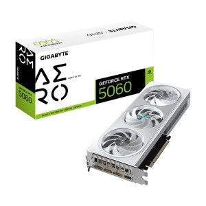 Graphics Card|GIGABYTE|NVIDIA GeForce RTX 5060|8 GB|GDDR7|128 bit|PCIE 5.0 16x|GPU 2595 MHz|1xHDMI|3xDisplayPort|GV-N5060AEROOC-