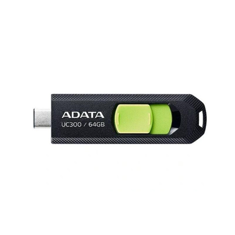MEMORY DRIVE FLASH USB-C 64GB/ACHO-UC300-64G-RBK/GN ADATA