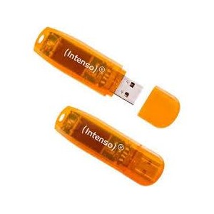 MEMORY DRIVE FLASH USB2 2X64GB/RAINBOW 3502492 INTENSO