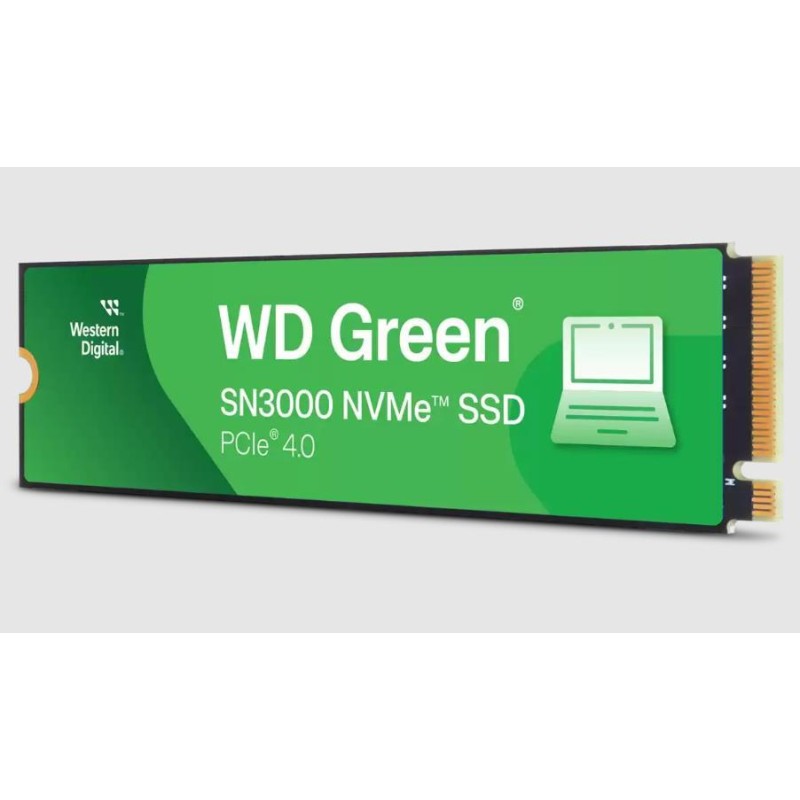 SSD|WESTERN DIGITAL|Green|1TB|M.2|PCIe Gen4|NVMe|Write speed 4200 MBytes/sec|Read speed 5000 MBytes/sec|2.3mm|TBW 150 TB|WDS100T SSD|WESTERN DIGITAL|Green|1TB|M.2|PCIe Gen4|NVMe|Write speed 4200 MBytes/sec|Read speed 5000 MBytes/sec|2.3mm|TBW 150 TB|WDS100T