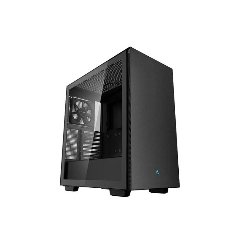Case|DEEPCOOL|CH510|MiniTower|Case product features Transparent panel|Not included|Colour Black|R-CH510-BKNNE1-G-1