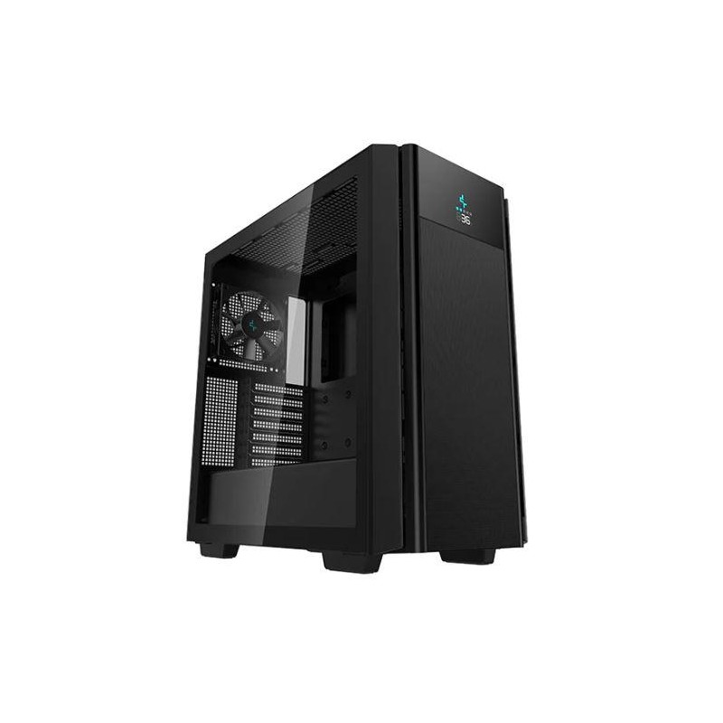 Case|DEEPCOOL|CH510 MESH DIGITAL|MiniTower|Case product features Transparent panel|Not included|Colour Black|R-CH510-BKNSE1-G-1
